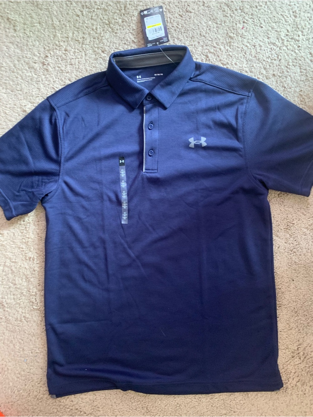 Under Armour Men’s Dark Blue Performance Polo - SIZE M